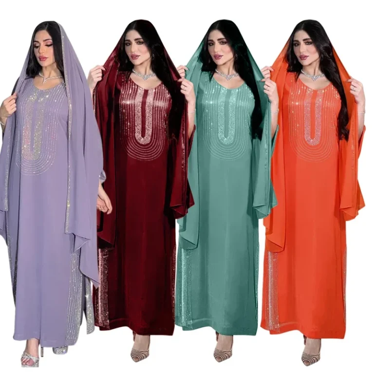 Womens-Elegant-Moroccan-Diamond-Kaftan-Modest-Robe-Stand-Collar-for-Spring-Party-Inspired-Middle-Eastern-Muslim-Culture