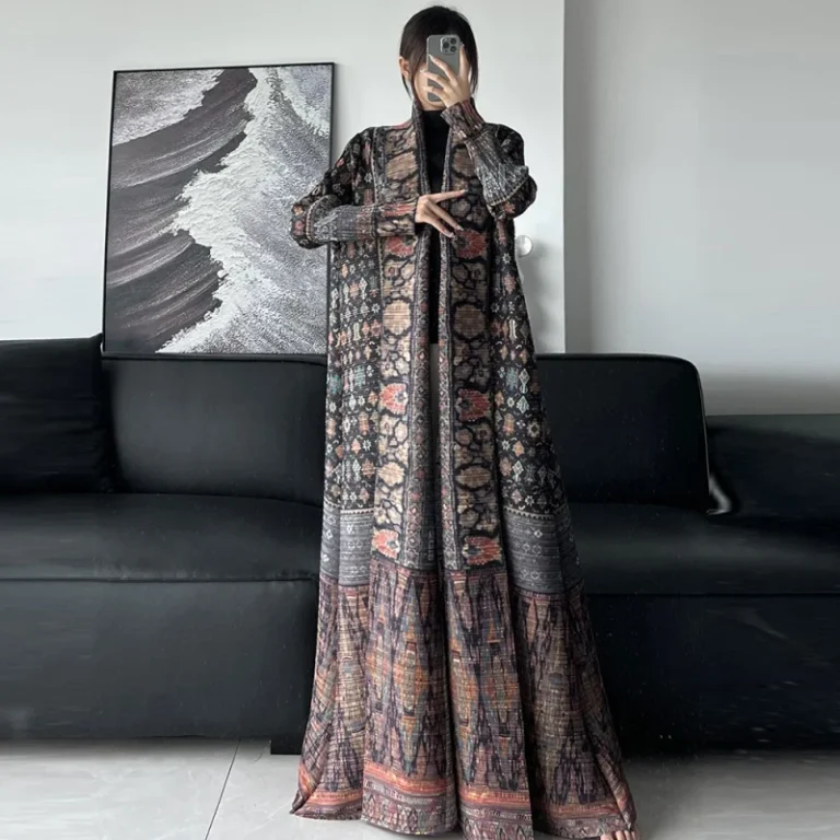 Womens-Elegant-Pleated-Long-Robe-Fashionable-Middle-Eastern-Abaya-Casual-Dubai-Abaya