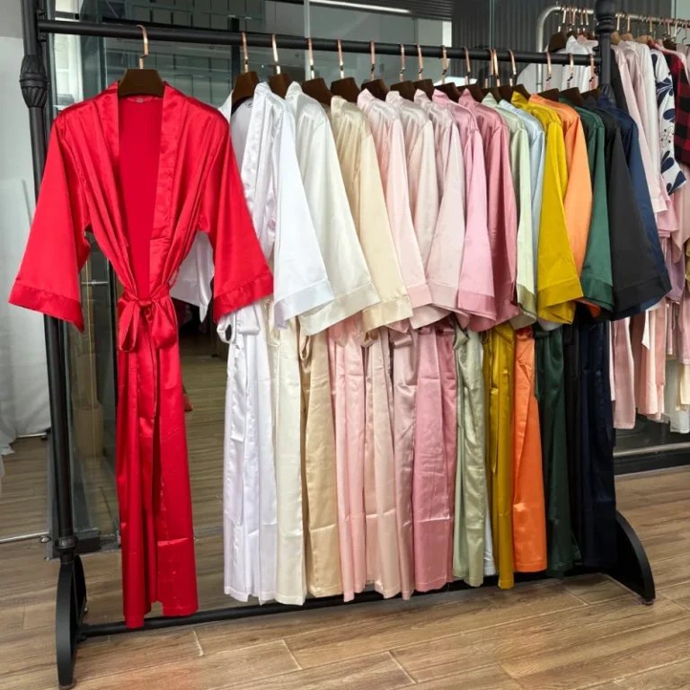 Womens-Long-Silk-Satin-Kimono-Robe-Solid-Color-Bridal-Wedding-Morning-Gown