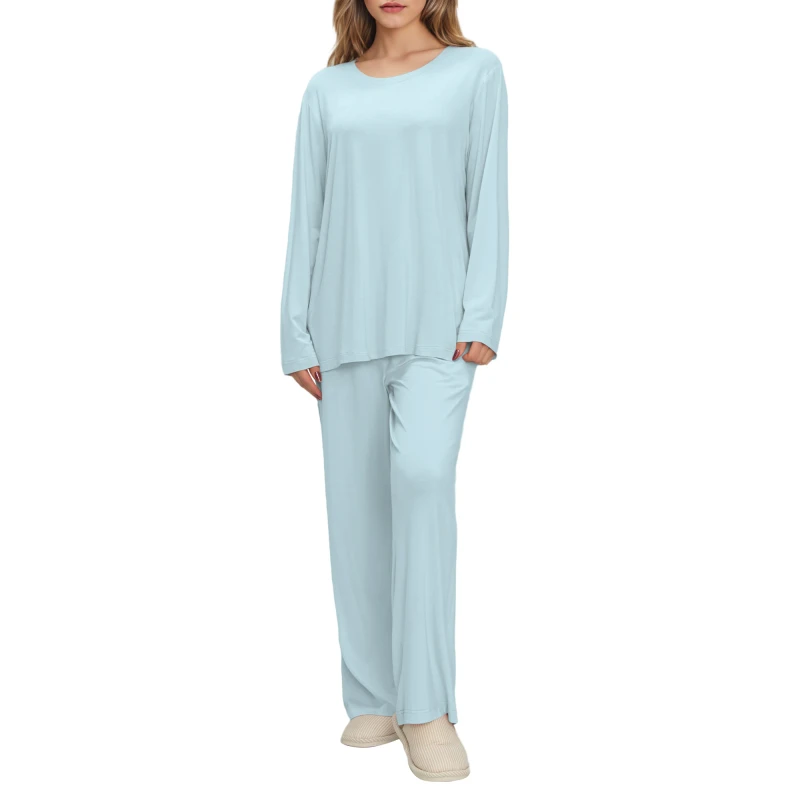 Women's Pajamas Bamboo Viscose Sleepwear Lounge Wear Set