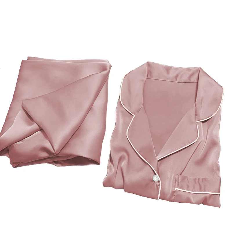Women's Pajamas Long sleeved Long Pants Casual Simple Loose Comfortable Solid Color Homewear Suit