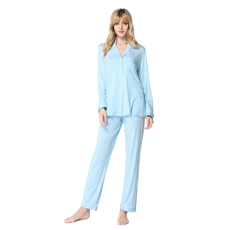Women's Solid Color Pajama Set