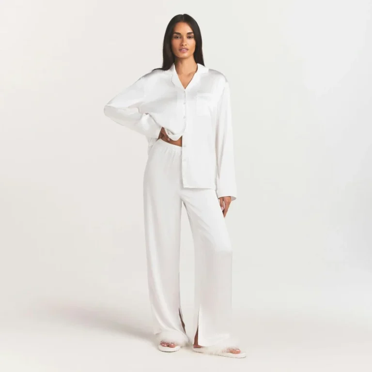 Woven-Shine-Lounge-Wear-Womens-Silk-Pajamas-Set-Silk-100-Long-Sleeved-Pajamas-Two-piece-Set-of-Silk-Home-Clothing
